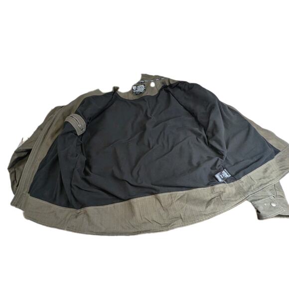 Kuhl Burr Vintage Patina Dye Canvas Jacket Mens Size XL Olive Green Jacket Coat - Picture 8 of 13